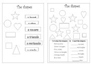 English Worksheet: The shapes