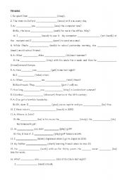 English Worksheet: Mixed Tenses
