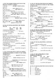 English Worksheet: REVISION for 8th year present perfect*