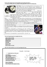 English Worksheet: Music tha Rocks!