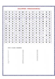 English Worksheet: WORDSEARCH - FAMILY MEMBERS