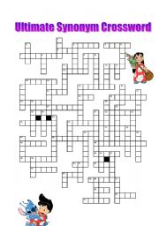 English Worksheet: Ultimate Synonym Crossword