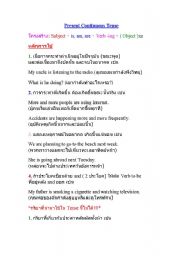 English Worksheet: present continuse tense