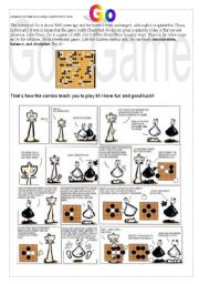 English Worksheet: Go game - How to play it