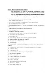 English worksheet: Drawing Idioms