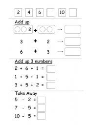English Worksheet: Addition