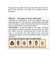 English Worksheet: physical appearance