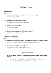 English worksheet: Future tense