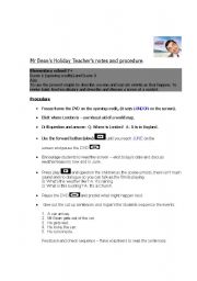 English Worksheet: Mr Beans Holiday