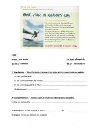 English worksheet: A surfers life