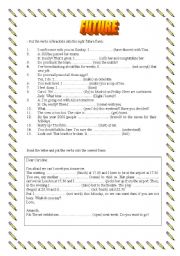 English Worksheet: Future revision