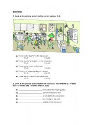 English Worksheet: There to be