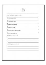 English worksheet: Making questions 