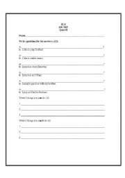 English Worksheet: Making questions 