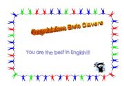 English worksheet: Award