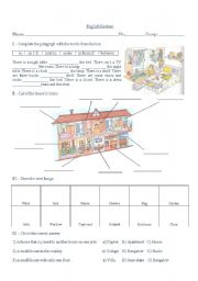 English Worksheet: House and Home Review