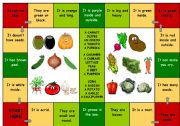 English Worksheet: A Game What Vegetable Is It Part 1