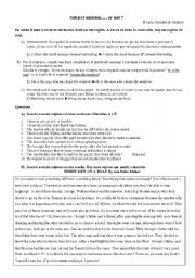 English Worksheet: Subject omission....or not?