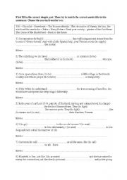English Worksheet: movie quotes 