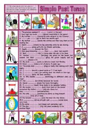 English Worksheet: Simple Past Tense