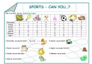 Sports - Can you...?