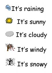 English Worksheet: weather tags