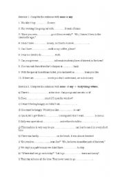 English Worksheet: worksheet to work with some/any