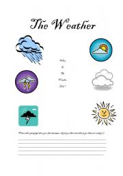 English Worksheet: Hows the weather