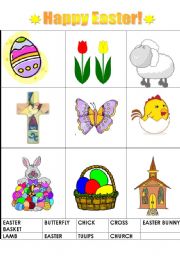 English Worksheet: Happy Easter!