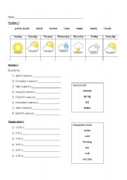 Seasons, Weather, and Temperature