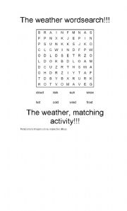 English Worksheet: the weather