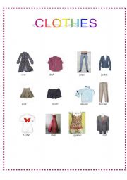 English worksheet: clothes