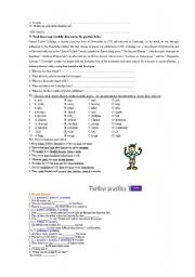 English Worksheet: sequence of tenses