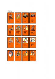 English Worksheet: Seven Dwarfs & Their Hobbies: Cards 2/3