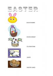 English worksheet: easter