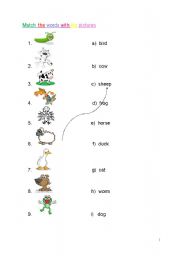 English worksheet: Farm Animals