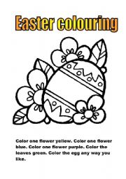 Easter colouring