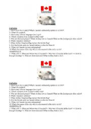 English worksheet: Canada and Greenpeace webquest