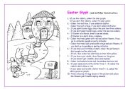 English Worksheet: Easter Glyph Fun!