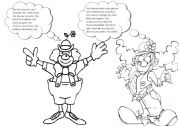 English Worksheet: Clowns