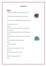 English worksheet: PASSIVE REPHRASING