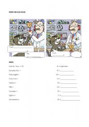 English worksheet: food toys how much test 2
