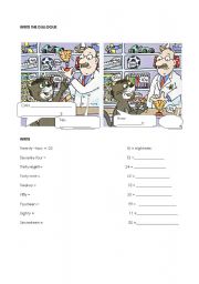 English Worksheet: food toys how much test 2