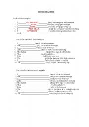 English Worksheet: Pracise in Tenses