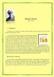 English Worksheet: Dubliners by James Joyce