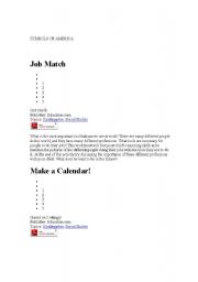 English Worksheet: Symbols of America