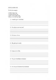 English Worksheet: Simple past