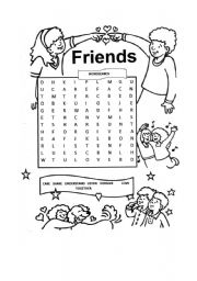 friends wordsearch