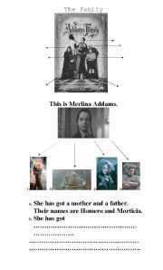English worksheet: The Addams Family