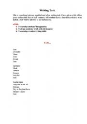 English Worksheet: guided_writing